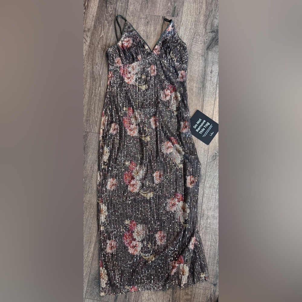 Lulus sequin dress, size large.